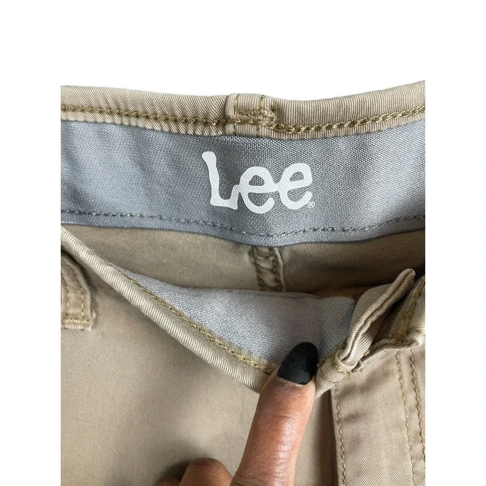 LEE STRETCH khaki pants MENS 40 x 32 STRAIGHT TAPER FIT